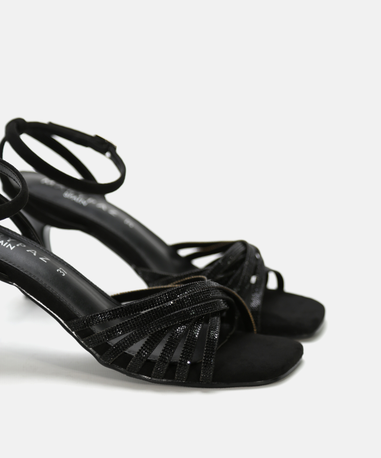 Sandalia tac&oacute;n strass image number null